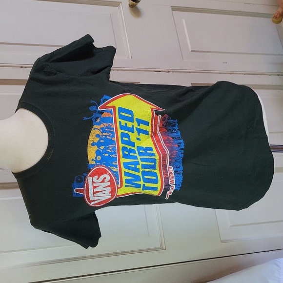 Warped Tour 2011 Tee Forest Green sz Small 100% cotton - Picture 8 of 10